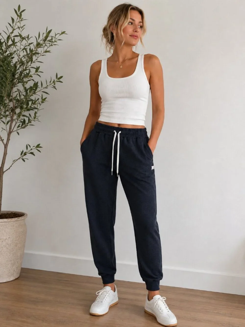 Vuori Navy Drawstring Track Pants